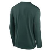 Michigan State Nike Courtside Dri-Fit Practice Long Sleeve Tee